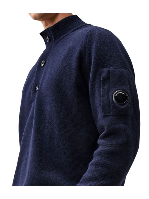 HALF BUTTON SWEATER C.P. COMPANY | 21CMKN087A110149A888